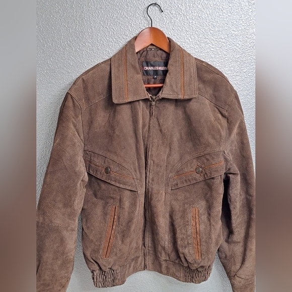 Genuine Suede Charles Klein Jacket   Size M - Picture 5 of 13